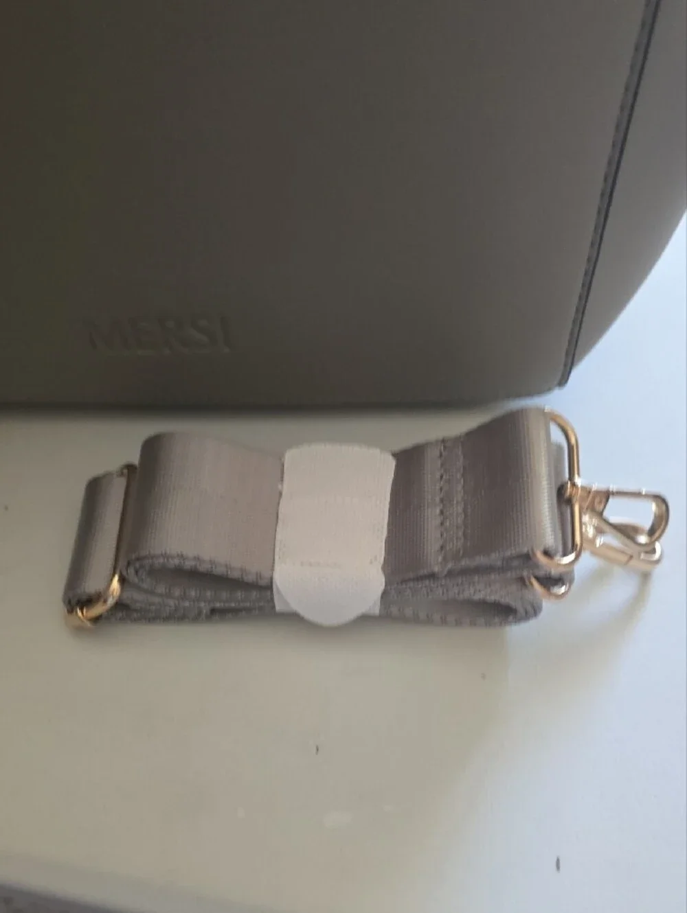 Mersive Demi Bucket Bag - Grey With 2 Straps And Coin Purse